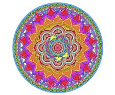 Aufkleber für Glastür und Fenster, wiederverwendbar. Duschtüren, Alert Vögel, Hunde, Kinder, Gäste, 2 Stück Warnung, Schutz, Sicherheit, entfernbar, selbstklebend, Vogelwarnung. Rainbow Mandala