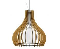 EGLO TINDORI Hängeleuchte, Stahl, 60 W, Ø 60 cm, nickel-matt