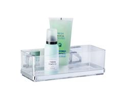 Wenko Vacuum-Loc Wandablage Quadro - Wandregal, Badablage, Edelstahl rostfrei, 25,5 x 8,5 x 14 cm, glänzend