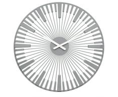 Koziol Wanduhr Piano, Kunststoff, solid cool gray, 3,2 x 45 x 45 cm