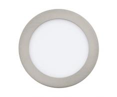 EGLO Einbauleuchte, Metallguss, Integriert, 10.9 W, nickel-matt