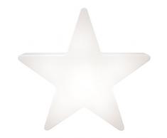 8 seasons design | LED Solarleuchte Stern Shining Star Mini (Ø 40 cm, Solarpanel, warmweiß, Sensor, Deko für außen: Garten, Terrasse, Balkon) weiß