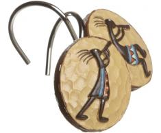 Avanti Linens Kokopelli Handtuch Haken Shower Curtain Hooks Gold