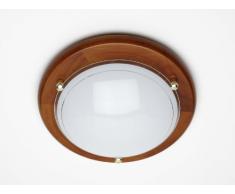eiche farbene Wand- und Deckenleuchte Fidschi, 90181/35 Brilliant