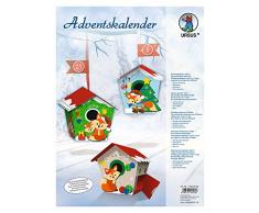 Ursus 17820003 Adventskalender Fuchs, Bastelset für 24 Geschenkboxen, bunt