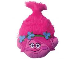 CTI Trolls Poppy Head 3D Kissen, Polyester, rosa, 54 x 33 x 11 cm