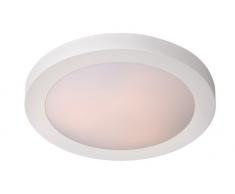 Lucide FRESH - Deckenleuchte Badezimmer - Ø 41 cm - E27 - IP44 - Weiß