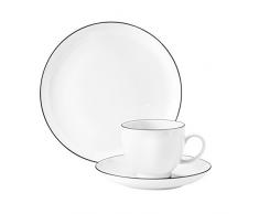 Seltmann Weiden 001.737147 Kaffeeservice 18-teilig Lido Black Line