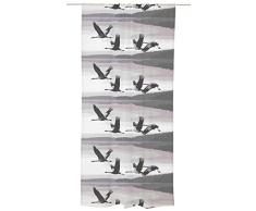 Vallila Kajo, Vogel, Tier Muster, Vorhang 140x240 cm, Rosa, Baumwoll-Mischgewebe, pink, 240 x 140 cm