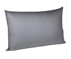 Fleuresse Colours Kissenbezug, Mako Satin, Steingrau, 40 x 60 cm