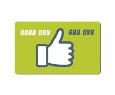 Emsa 513541 Frühstücksbrettchen mit Good Day - Bad Day Dekor, Größe: 23.5 x 14.5 cm, Classic