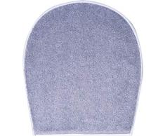 Grund Badteppich 100% Polyacryl, ultra soft, rutschfest, ÖKO-TEX-zertifiziert, 5 Jahre Garantie, DUNA, WC-Deckelbezug 47x50 cm, grau