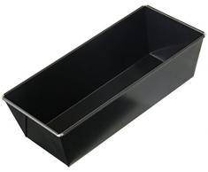 Dr. Oetker Kastenform 25 cm, Königskuchenform mit Antihaftbeschichtung, hochwertige Form, eckige Kuchenform aus veredeltem Schwarzblech, Menge: 1 Stück
