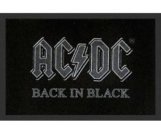 empireposter AC/DC Back In Black - Fußmatte, Größe: 60 x 40 cm, Material Polypropylen