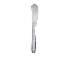 Alessi Buttermesser, Edelstahl, Silber, 3 x 17.5 x 10 cm