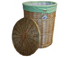 DVier Wäschekorb, Korb, Beige, D.46 H.62