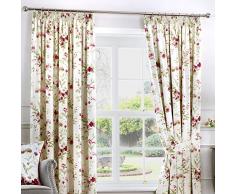 Fusion Ösenvorhang, rot, 90 Width x 72 Drop (229 x 183cm)