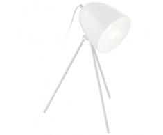 EGLO DON DIEGO Tischleuchte, Stahl, 40 W, weiss, chrom