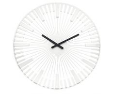 koziol Wanduhr Piano, Kunststoff, solid weiß, 3,2 x 45 x 45 cm