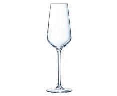 ECLAT N4307 6 Sektflöten 21 cl-Ultime, 0,21 l, transparent