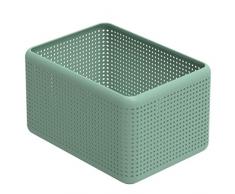 Rotho Eco Madei Aufbewahrungsbox 13 l, Kunststoff (PP), Grün, (32,6 x 23,8 x 18,8 cm)