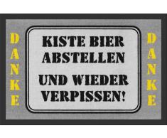 empireposter Kiste Bier abstellen - Fussmatte, Größe: 60 x 40 cm, Material Polypropylen