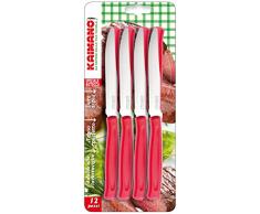 Kaimano Dinamik Steakmesser, Edelstahl, Rot, 28 x 10 x 2 cm, 12-Einheiten