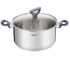 Tefal Daily Cook G71246 Kochtopf mit Deckel 24 cm, Edelstahl
