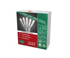 Konstsmide 6342-123 Micro LED Lichterkette, gefrostet / für Innen (IP20) / 35 warm weiße Dioden / 30V Innentrafo / transparentes Kabel