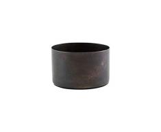 House Doctor We0210 Kerzenständer, Define, antikbraun, H: 5 cm, Durchmesser: 8 cm, braun im antik-Finish, Dia