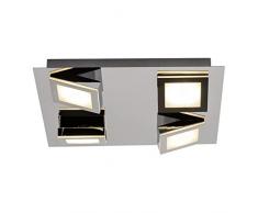 Brilliant Winner LED Deckenleuchte 4 flg integrierter Stufendimmer chrom 1600 Lumen, LED integriert