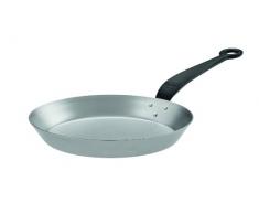 Rösle Bratpfanne 1888 schmiedeeisern Ø 28 cm, Stahl matt, Hakenstiel, induktionsgeeignet