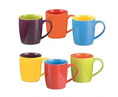 Bia Colourful Cups & Mugs Set aus 6 Latte-Becher
