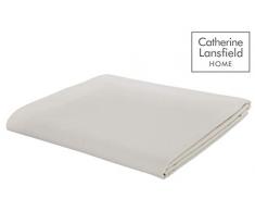 Catherine Lansfield Hometexstyle Spannbetttuch, Creme, Doppelbett