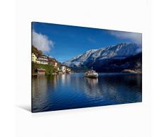 Premium Textil-Leinwand 120 cm x 80 cm quer HallstÃ¤ttersee | Wandbild, Bild auf Keilrahmen, Fertigbild auf echter Leinwand, Leinwanddruck