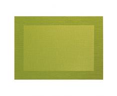 ASA Selection Tischset Kunststoff mit gewebt.Rand kiwi grün