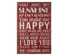 Premier Housewares 2800701 You Are My Sunshine Wandschild MDF