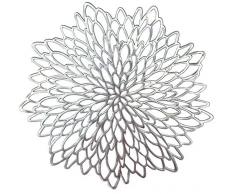 Occasions Tischsets, Metallic-Läufer, silberfarben A1 Blattsilber