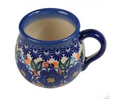 BCV klassische handbemalte bunzlauer keramik becher 300 ml, barrel, dekore 524 (U-097, 300)