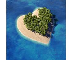 Pro-Art gla681b Wandbild Glas-Art Island of love IV, 50 x 50 cm