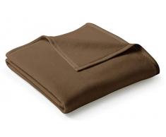 biederlack Überwurf, Baumwoll-Mischgewebe, 150 x 200 cm, Schokobraun
