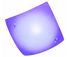 Trio Leuchten Deckenleuchte mit glas in Farbverlauf purple, exklusive 1xE27 maximal 40 W, 23 x 23 cm 601400192