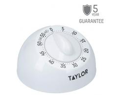 Taylor TYPTIM60SS Pro Aufziehbarer Küchentimer (60 Minuten), edelstahl