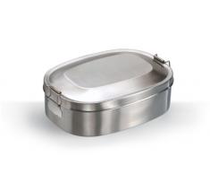 Vesperbox Klappbox Vesperdose FrÃ¼hstÃ¼cksbox Brotdose Edelstahl klein (16x12cm)