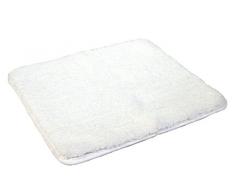 Kinzler J-10003/00 Weiss Badematte, Mikrofaser, 50x55 cm ohne Ausschnitt