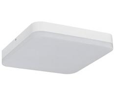 Müller-Licht LED Wand-und Deckenleuchte ideal für den Flurbereich, quadratisch, 28 x 28 cm, 24 W, 3000 K, Plastik, Warmweiß, ohne Sensor