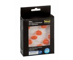 Idena 31830 - LED Lichterkette mit 20 LED in Kürbisform, mit 6 Stunden Timer Funktion, Batterie betrieben, für Partys, Herbst, Deko, Halloween, als Stimmungslicht, ca. 1,25 m