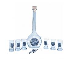 Artina 15173 Schnaps Set 8teilig Feuerweh, Glas