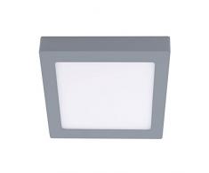 CristalRecord Novo Oberfläche Deckenleuchte LED quadratisch, 20 W, grau