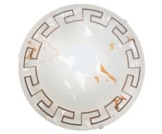 EGLO TWISTER Wand- / Deckenleuchte, Stahl, E27, 60 W, Ø 25 cm, weiss
